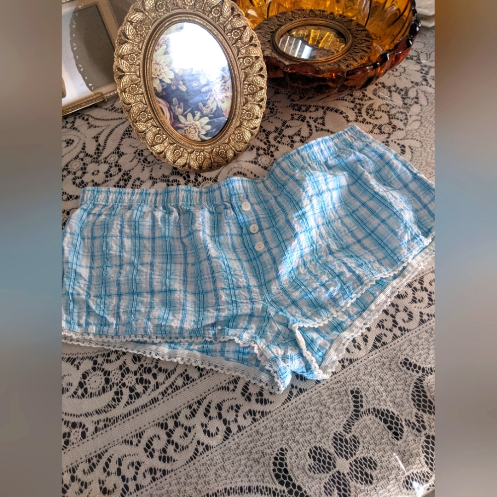 Women's Vintage Retro Sleepwear Loungewear Shorts Lace Coquette